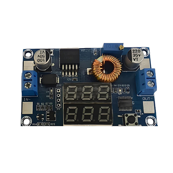 LM2596 XL4015 5A 3A Voltage Current Dual Digital Display Buck Converter 2.5-35V Input 1.25-35V Output High Efficiency Voltage Regulator Module