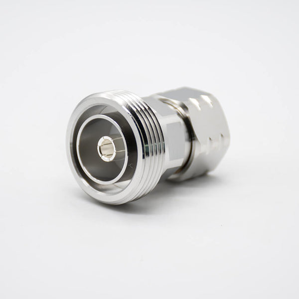 HF-Adapter Metall gerade DIN 7/16 Buchse auf 4.3/10 Stecker freihängend 50 Ohm