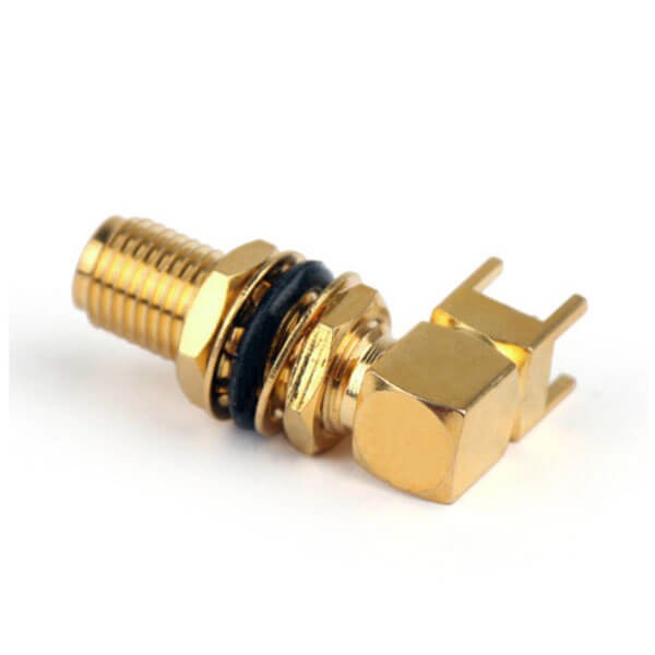 RF Coaxial connector Standard SMA Jack Right Angle Solder Type for PCB mount