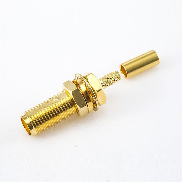 RF Coaxial connector Standard SMA Jack Straight Crimp for Cable RG174/RG316/LMR100