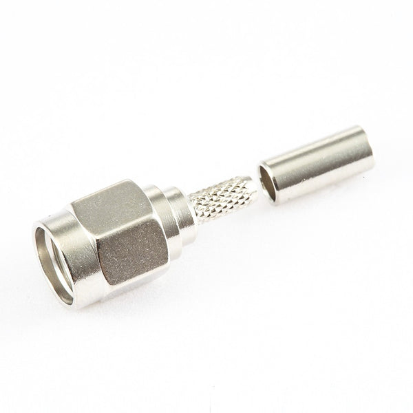 HF-Koaxialstecker Standard-SMA-Stecker, gerade Crimpung für Kabel RG174/RG316/LMR100