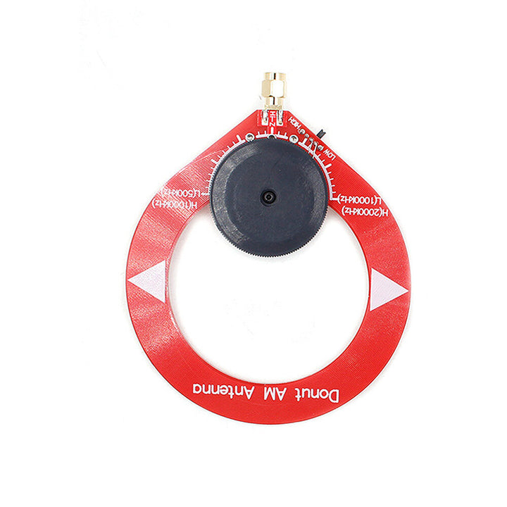 Donut AM Radio Antenna Red Mini Loop Antenna 500kHz-2000kHz Frequency Range Mini Loop Antenna