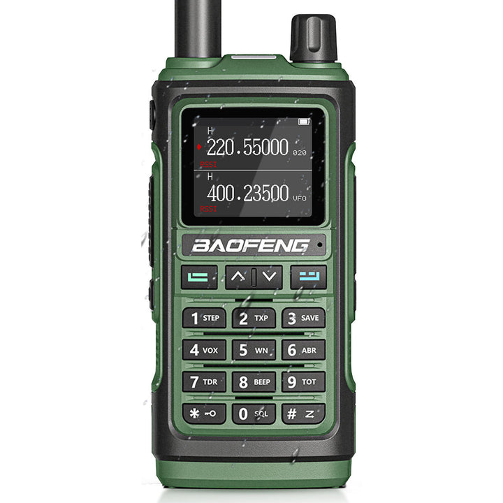 Baofeng UV-17pro M L High Power Walkie Talkie 136-520MHz Three Band Portable Handheld Two-way Radio Intercom with 1.77 inch Color Screen FM Radio Flashlight European Standard