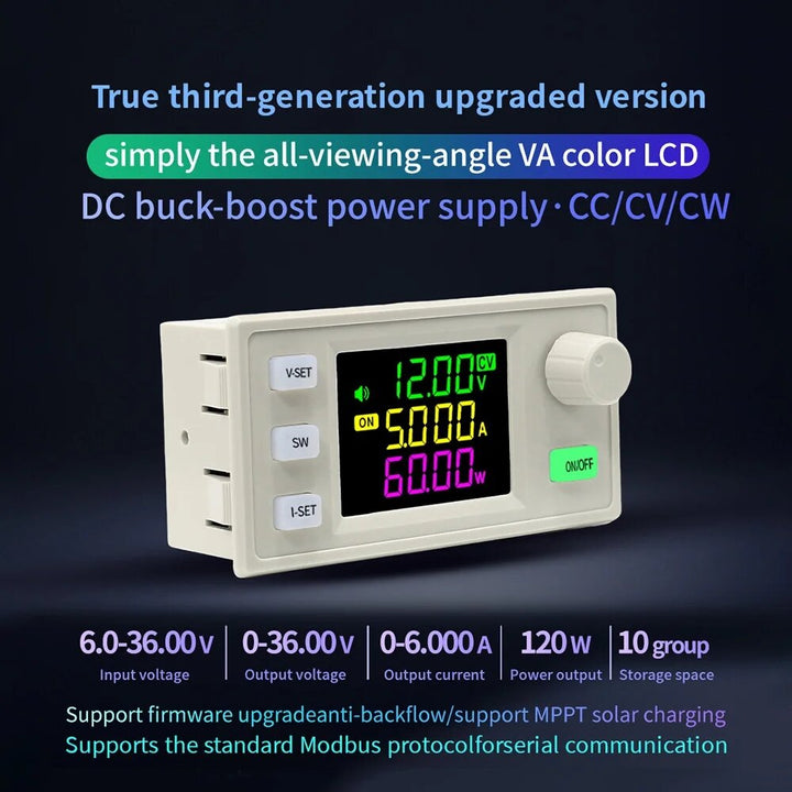 SK60X CNC DC Regulated Power Supply Solar Charging Module Supports MPPT with Keyboard Indicator Adjustable DC to DC Step-down