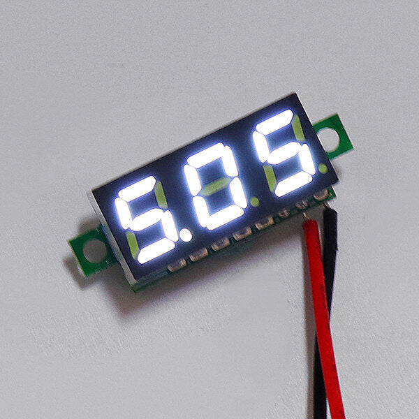 0.28 Inch 2.5V-30V Mini Digital Volt Meter Voltage Tester Two Line Voltmeter