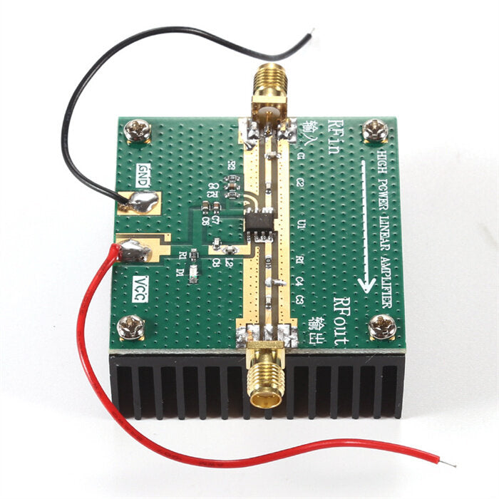 RF2126 400MHZ-2700MHZ Broadband RF Power Amplifier 2.4GHZ 1W for bluetooth Ham Radio Amplifier with Heat Sink