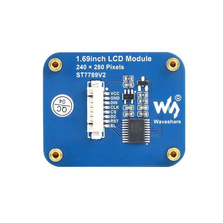 1.69 Inch LCD IPS Screen 240×280 SPI Interface 262K Colors ST7789V2 Display Module forArduino ESP32 Raspberry Pi 4B 3B+ Zero