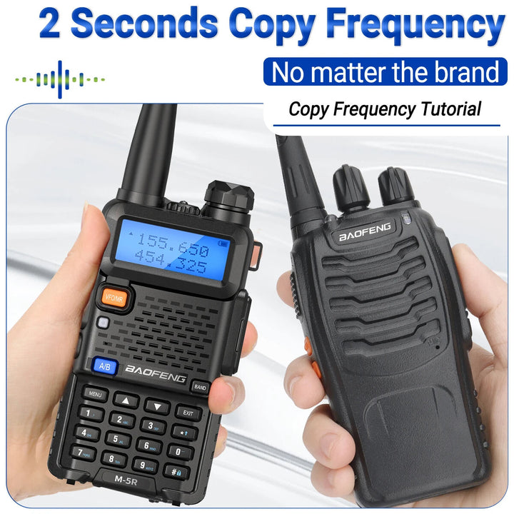 Baofeng M-5R Air Band Walkie Talkie Wireless Copy Frequency Long Range Six Bands Commutator Amateur Ham Receiver Two Way Radio