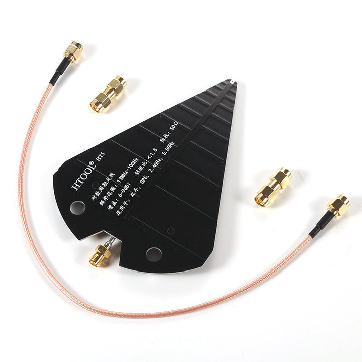 Log Periodic UWB Antenna 1300MHz-10GHz Widebands Circuit Board 50ohm for UWB 6-9dB