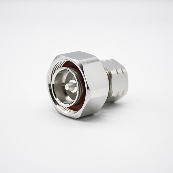 HF-Adapter Metall gerade DIN 7/16 Stecker auf 4.3/10 Stecker freihängend 50 Ohm