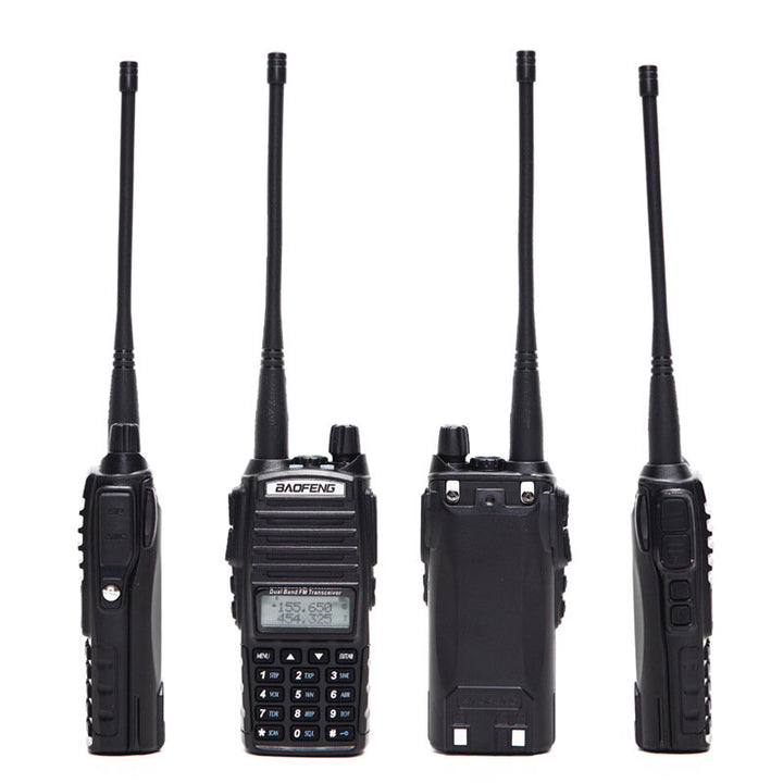 Baofeng UV-82 8W 10KM Tri-Power Modes Dual PTT Walkie Talkie Portable VHF UHF Two Way Radio Ham