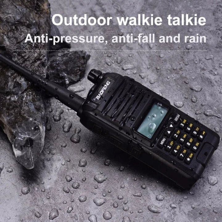 Baofeng BF-A58S Tri-Band Walkie Talkie 136-174/200-260/400-520MHz Portable Two Way Radio IP67 Waterproof Outdoors FM Radio Transceiver