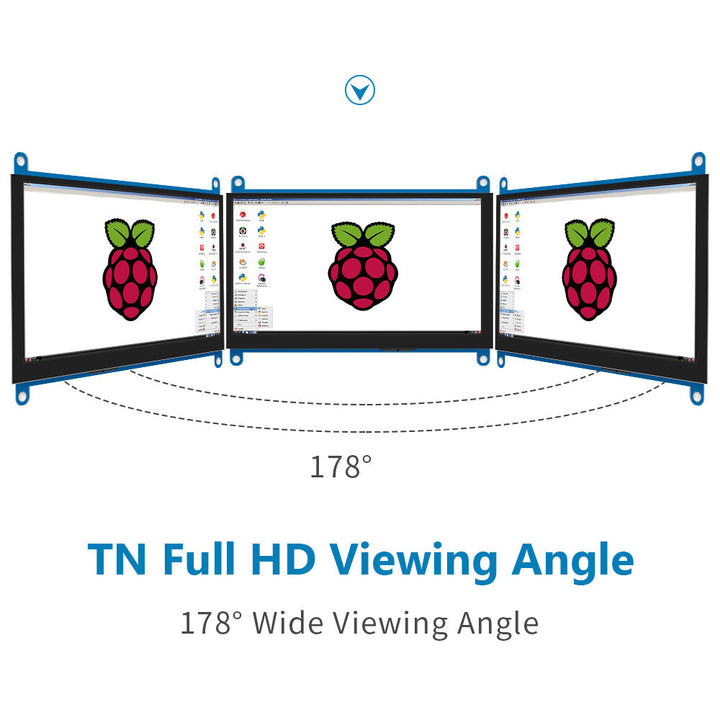 7Inch IPS/TN AIDA64 LCD Display mini pc Touch HDMI Module 1024 x 600 for Raspberry Pi 3 Pi4 PC Monitor Moniteur Orange pi