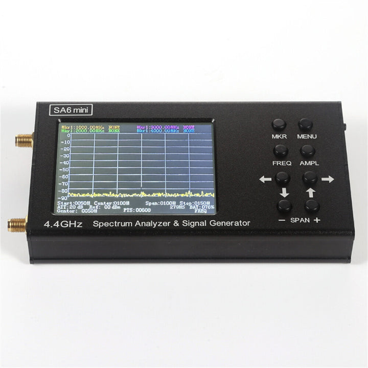 SA6 Mini Portable Spectrum Analyzer Wi-Fi CDMA Lab 35-4400Mhz Signal Test Signal Generator