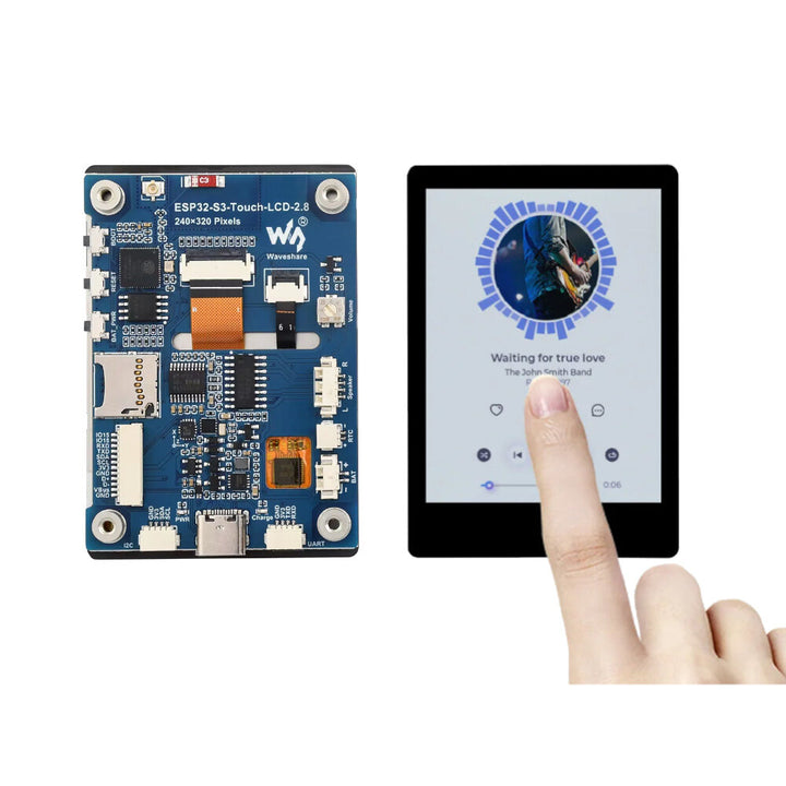 Waveshare ESP32-S3 2.8inch IPS Capacitive Touch Display Development Board 240x320 Support WiFi and bluetooth LVGL GUI