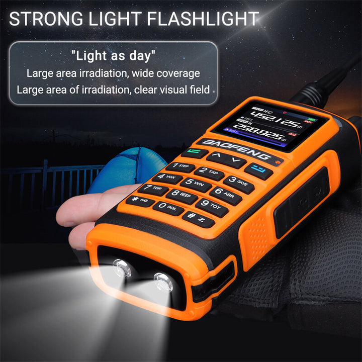 Baofeng UV-17 Pro GPS Handheld Walkie Talkie Six Bands Wireless Copy Frequency Flashlight Type-C Charger Ham Transceiver FM Radio