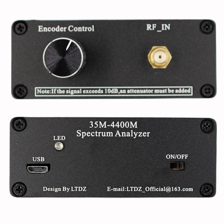 35M-4400MHz Spectrum Analyzer 4.3 inch LCD TFT Screen Handheld Simple Spectrum Analyzer Measurement of Interphone Signal