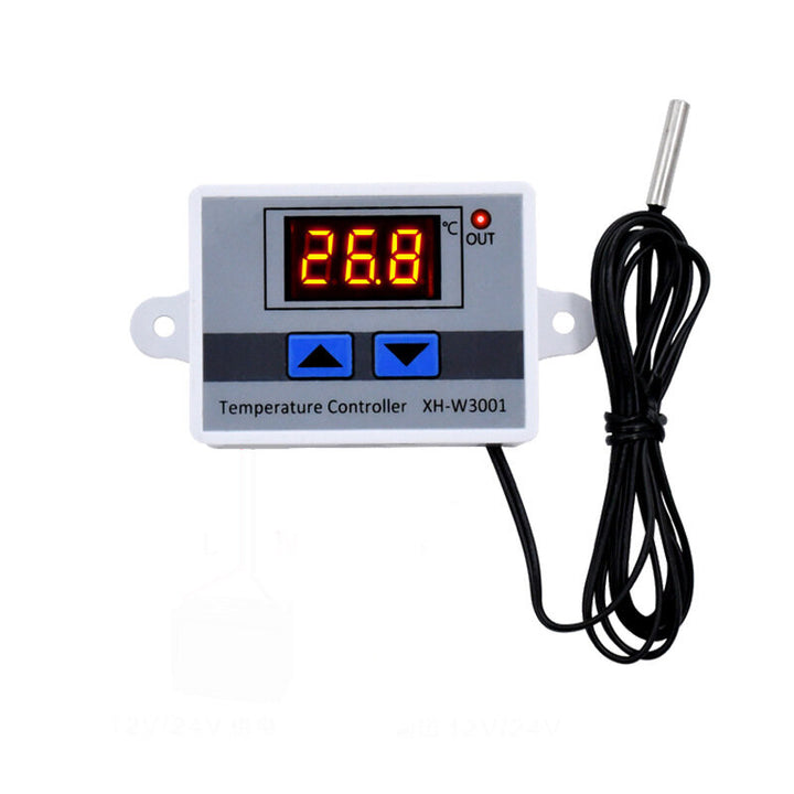 XH-W3001 10A 12V 24V 220V AC Digital LED Temperature Controller for Incubator Cooling Heating Switch Thermostat NTC Sensor