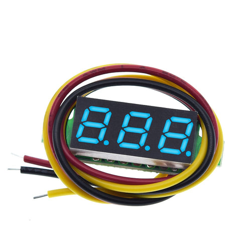 0.28 inch 3-wire Digital DC Voltmeter Head Digital Display Adjustable Three-wire DC0-100V Battery Voltmeter