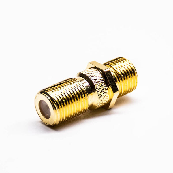 HF-Adapter Metall gerade F-Buchse auf F-Buchse freihängend 75 Ohm 