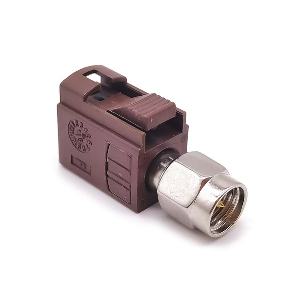 RF Adapter Plastic Straight F Code Brown Fakra Jack to SMA Plug