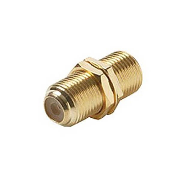 HF-Adapter Metall gerade F-Buchse auf F-Buchse freihängend 75 Ohm 