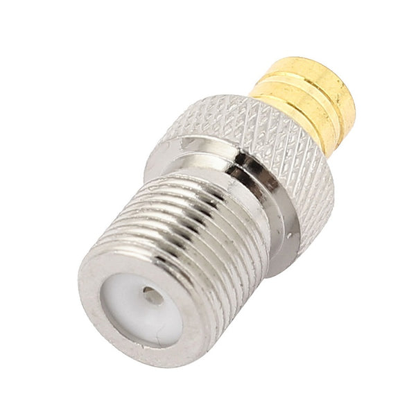 RF Adapter Metal Straight SMB Jack to F Jack Free Hanging 50  Ohm