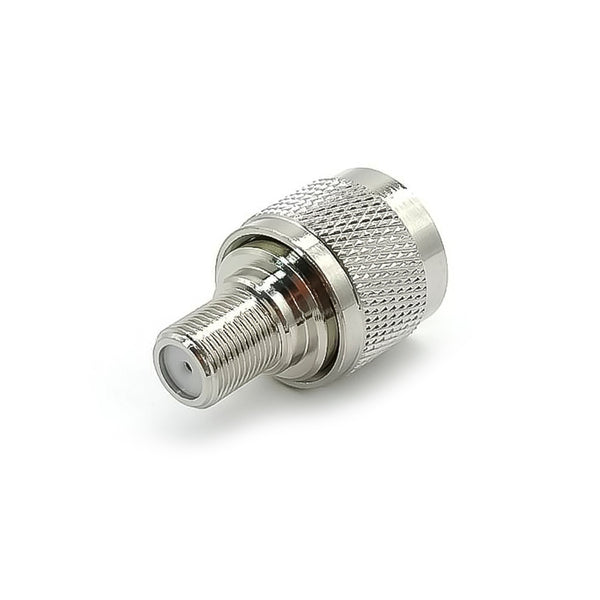 HF-Adapter Metall gerade F-Buchse auf UHF-Stecker freihängend 50 Ohm 