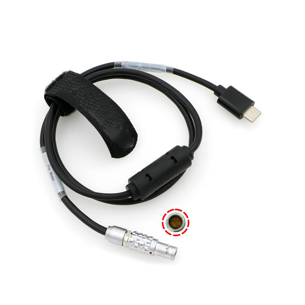 ELECBEE Cables Nucleus-M Run-Stop-Kabel für Tilta BMPCC-4K Canon-C70 7-poliger Stecker auf USB-C Typ-C RS-Kabel für Blackmagic Pocket Cinema Camera 70 cm | 27,6 Zoll