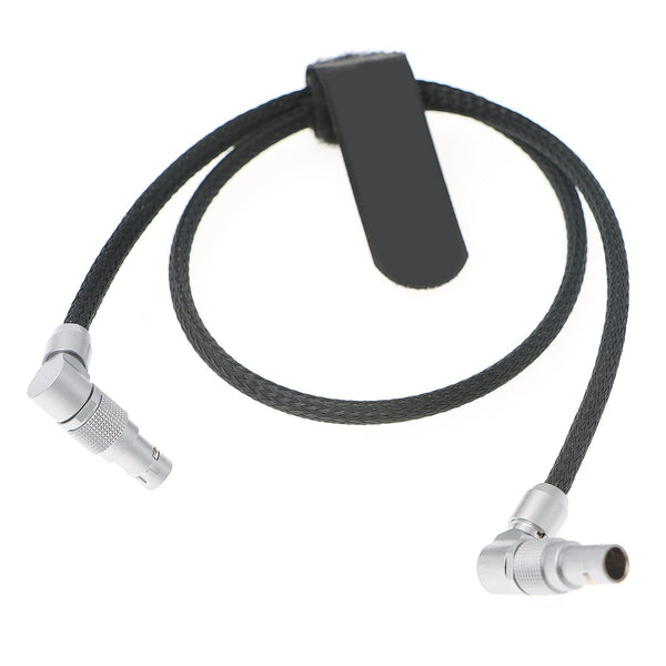 ELECBEE Kabel Red-Komodo V-Mount Akkuplatte Stromkabel drehbar 2-poliger Stecker auf verstellbaren rechtwinkligen 2-poligen Stecker für SmallHD-Monitor 45 cm|18 Zoll