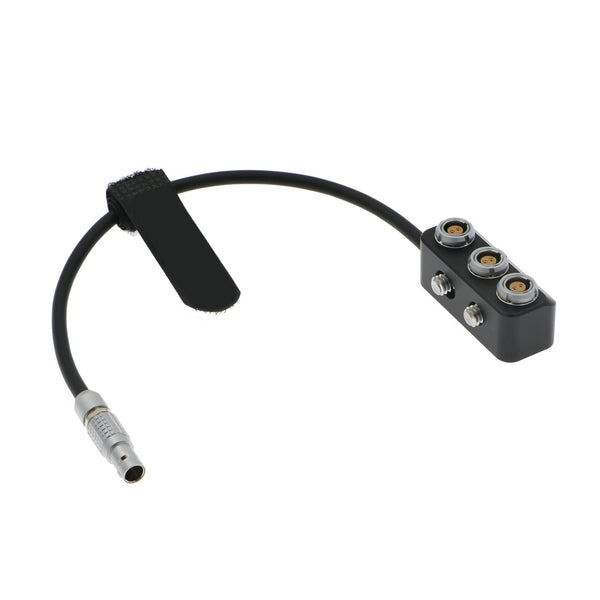 ELECBEE-Kabel 1 auf 3 Mini-Stromverteilerbox-Kabel für Redrock Micro Power Pack 12 V, 3-poliger Stecker auf 3 Anschlüsse, 2-polige Buchse für ARRI Teradek, 30 cm|12 Zoll