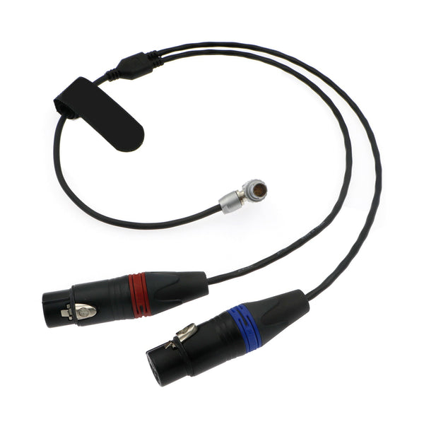 Audio-Cable for ARRI-Mini-LF Camera 6 Pin Male to Dual XLR 3 Pin Female Cable ELECBEE Cables