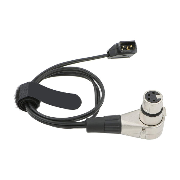 ELECBEE Cables Luxury D Tap to XLR 4 Pin Female Right Angle Power Cable for ARRI Camera Monitor