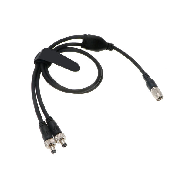 Power-Cable for Lectrosonics-Receivers Hirose 4 Pin Male to Dual Lock DC Cable ELECBEE Cables 50CM|20inches