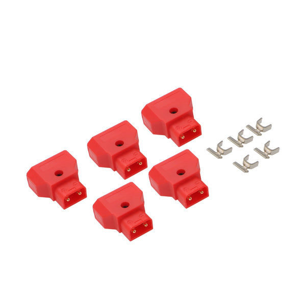 Dtap-Connector for V-Mount Gold-Mount Battery D-Tap P-Tap Male Plug for Camera Monitor Photography Power-Cable 5Pcs ELECBEE