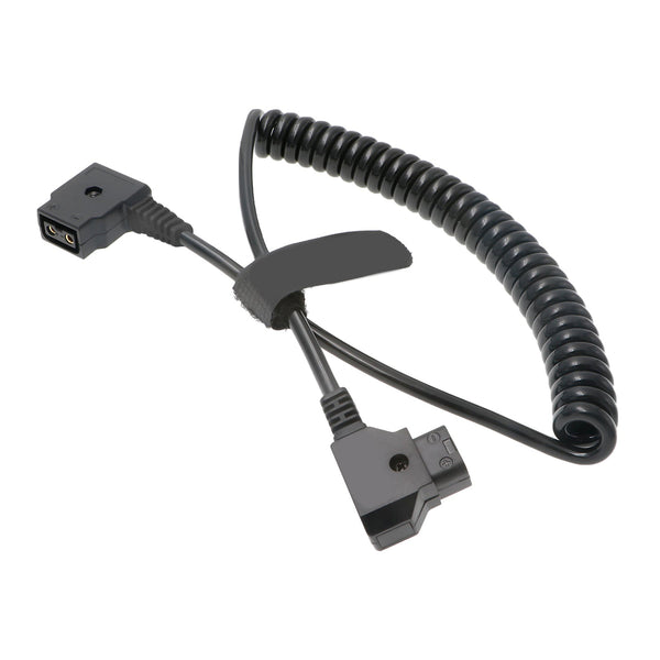 ELECBEE Cables D-Tap Male to Dtap Female Coiled Extension Cable for DSLR Rig Anton Bauer Battery