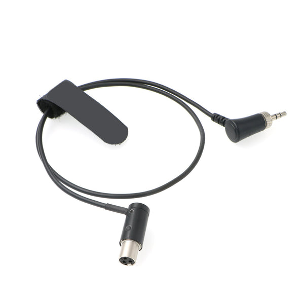 Low-Profile Audio-Cable TA3F Mini-XLR 3-Pin Female to Locking-3.5mm-TRS Right Angle for Sennheiser EK 2000| Sony UWP| Sound Devices 633 688 Balanced Output Cable ELECBEE Cables