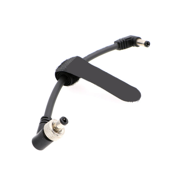 Verriegelbarer DC-Stecker auf rechtwinkligen DC 5.5 2.1 Stromkabel für Atomos Monitor Video Devices PIX-E7 PIX-E5 7 Touchscreen-Display Hollyland Mars 400s 5.9in/15cm
