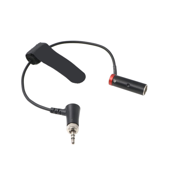 ELECBEE Cables Low-Profile TA3M Mini-XLR 3-Pin Male to 3.5mm-TRS-Locking Audio-Cable for Canon-EOS-C70 from Deity BP-TRX Sennheiser-EK-100 G4|G3 20cm|8inches Black|Red|Blue