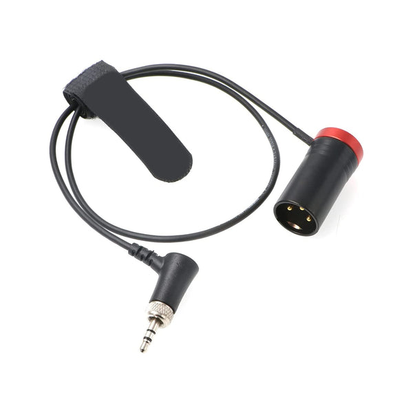 Low-Profile Audio-Cable for Sennheiser-EK-2000 XLR 3-Pin Male to Locking-3.5mm-TRS Right-angle Balanced Cable for Sound Devices 633 688 Zaxcom Zoom ELECBEE Cables Blue/Red