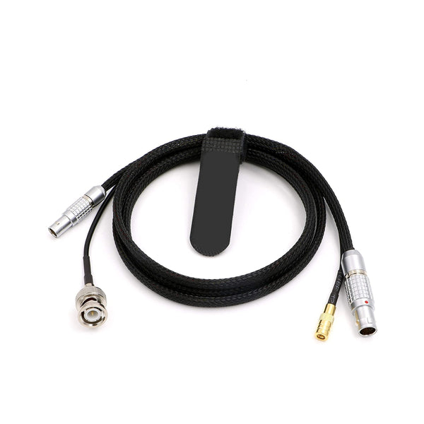 ELECBEE Cables TRINITY Joystick-Hauptkabel mit BNC-SMB-Kabel, BNC-Stecker auf SMB-Buchse und 1B 8-polig auf 0B 7-polig, Kabelsatz für ARRI TRINITY Joystick K2.0014805, 43 Zoll/110 cm