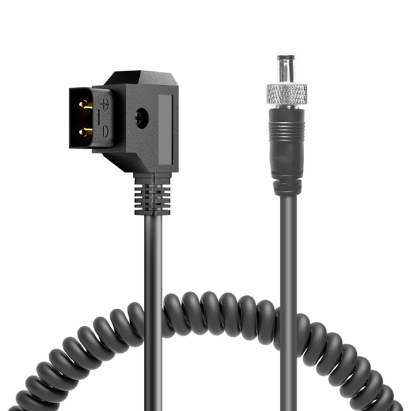 ELECBEE Cables ATOMOS Monitor Spiral-Stromkabel Verriegelung DC 5.5 2.1 auf D Tap für Videogeräte PIX-E7 7 Touchscreen-Display Hollyland Mars 400s