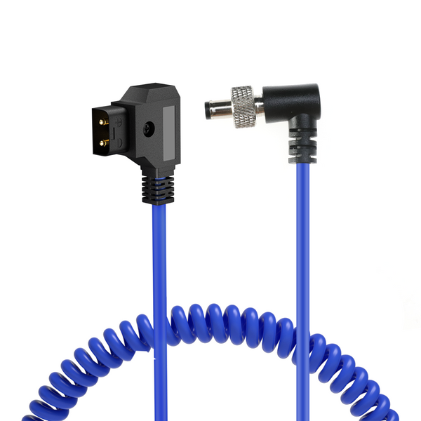 ELECBEE Cables Locking DC 5.5 2.1 auf D Tap Spiral-Stromkabel für Videogeräte PIX-E7 PIX-E5 7 Touchscreen-Display Blau CableHollyland Mars 400s