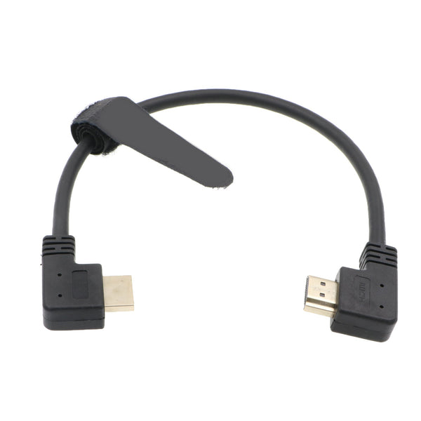 ELECBEE Cables Z Cam E2 L-förmiges 4K 60P HDMI-Kabel für Atomos Shinobi Ninja V Monitor und Portkeys BM5 Hochgeschwindigkeits-HDMI-Kabel mit rechtem Winkel zum rechten Winkel