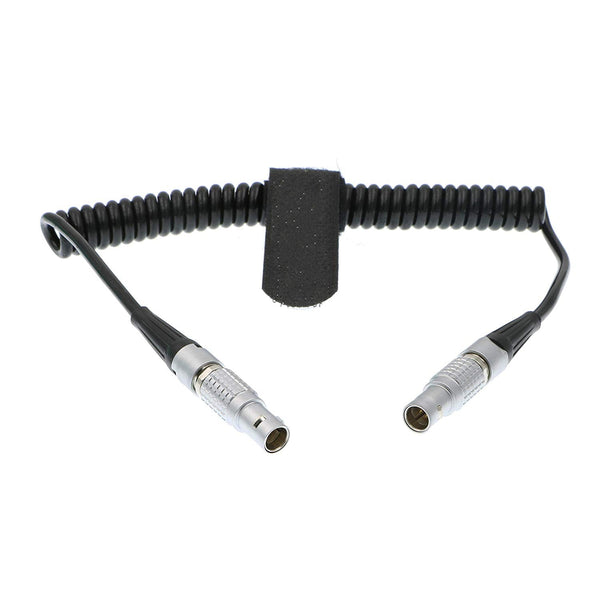 ELECBEE Cables 5 Pin Male to 5pin Timecode Coiled Cable for Sound Devices ZAXCOM DENECKE XL-LL