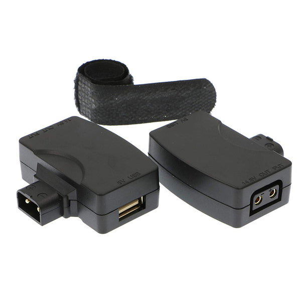 ELECBEE-Kabel D-Tap P-Tap auf USB 5 V Adapter Konverter Dtap Stecker auf Buchse 5 V USB Buchse für Telefonkamera-Monitor, 2 Stück