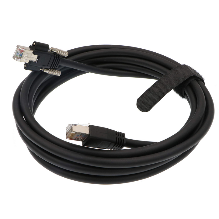 Lockable Rj45 Cable ELECBEE Cables GigE Cat6 S STP Screw Lock Horizontal RJ45 DrC Cable fo