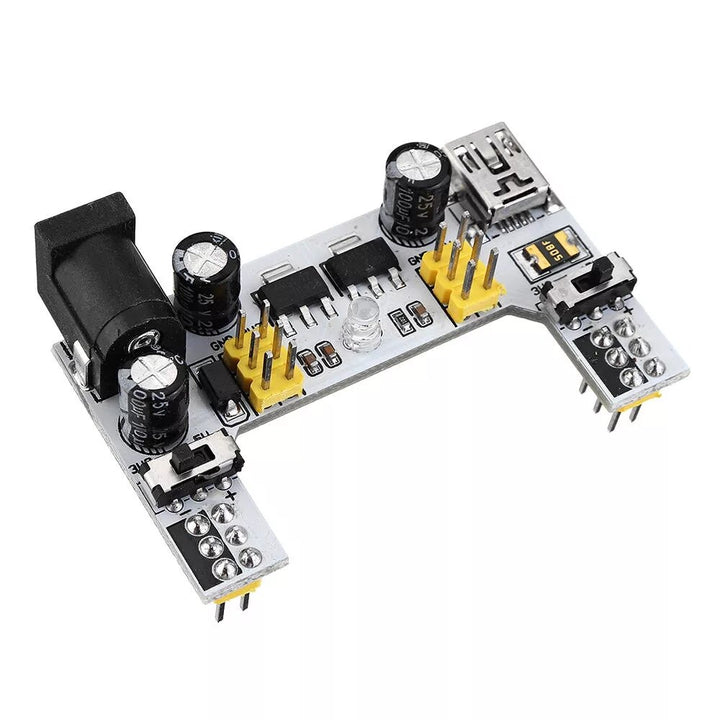 3Pcs MB102 2 Channel 3.3V 5V Breadboard Power Supply Module White Breadboard Dedicated Power Module MB-102 Solderless Bread Board