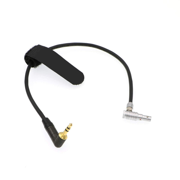 ELECBEE Cables 5 Pin Right Angle Male to Right Angle 3.5mm TRS Audio Cable for Z CAM E2 Camera