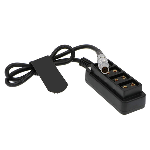 ELECBEE-Kabel, 2-poliger Stecker auf 4 D-Tap-Buchsen, Splitterkabel für ARRI RED DSMC2 Jetpack RTmotion Sidekick